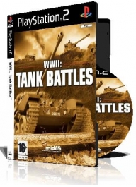 WWII  Tank Battles با کاور کامل و قاب وچاپ روی دیسک